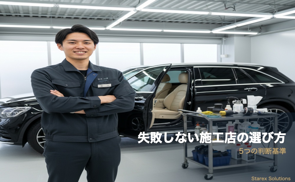 シートコーティング施工店を選ぶ基準