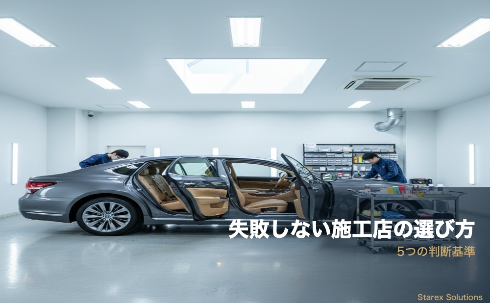 シートコーティング店選びのガイド